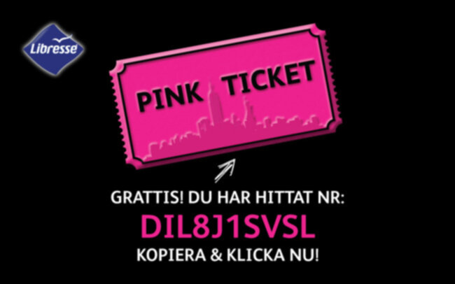 Libresse Pink Ticket #40 Libresse Pink Ticket #40