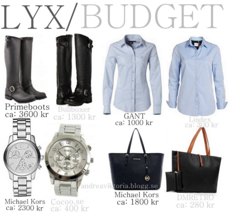 Lyx vs Budget Lyx vs. Budget | alvaebbahs