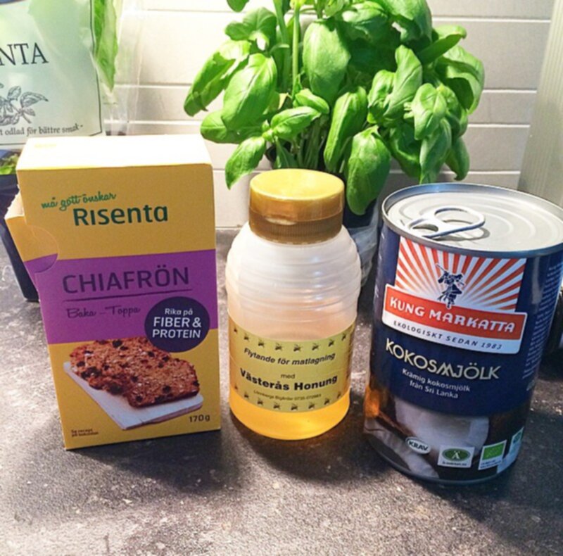 kokosmjölk till chiapudding kokosmjölk till chiapudding